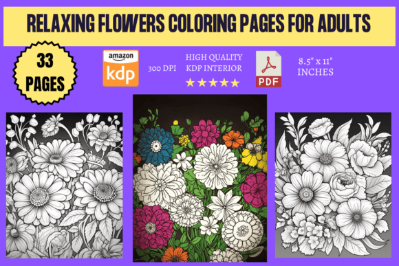 Download Relaxing Flowers Coloring Pages 2 - Flowers Collection