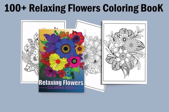 Download Relaxing Flowers Coloring Book for Adult - Flowers Collection