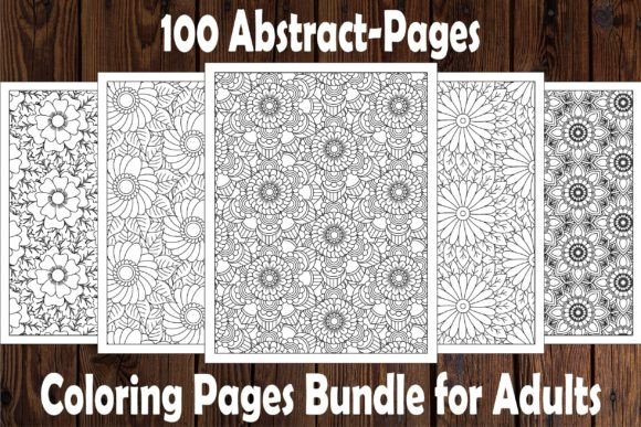 Download 100 Abstract-Coloring Pages-Bundle - Abstract Collection