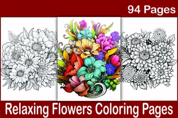 Download 100+ Relaxing Flowers Coloring Pages - Flowers Collection