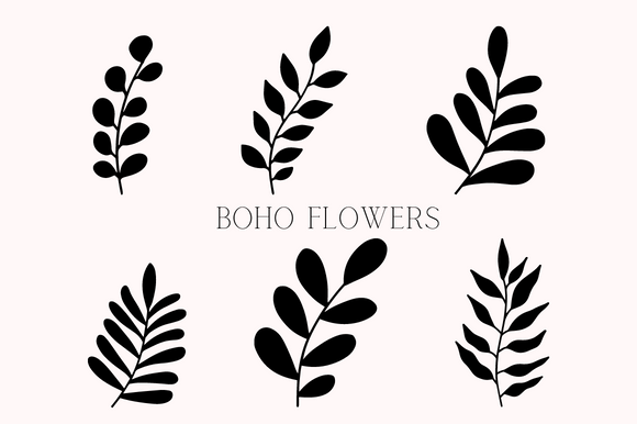 Download Boho Abstract Botanical Leaves Flower - Abstract Collection