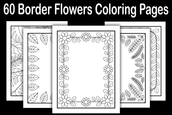 Download 60 Border Flowers Coloring Pages - Flowers Collection