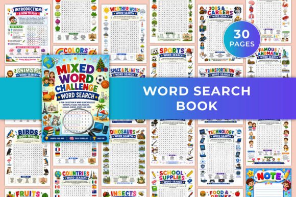 Download Word Search Book KDP Interiors Graphic - Graphic Collection