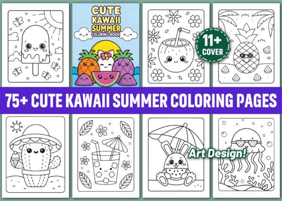 Download 75 Cute Kawaii Summer Coloring Pages&nbsp; - Summer coloring Collection