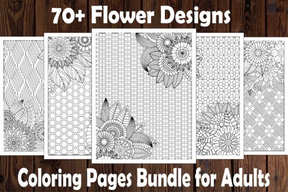 Download 70+ Flowers Coloring Pages Bundle - Flowers Collection