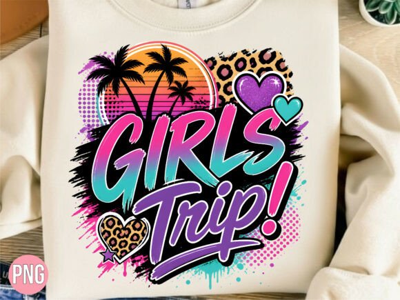 Download Retro Girls Trip Graphic PNG Shirt - Graphic Collection