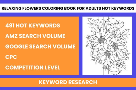 Download Relaxing Flowers Coloring Book for Adult - Flowers Collection