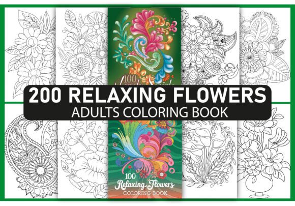 Download 200 Relaxing Flowers Coloring Pages - Flowers Collection