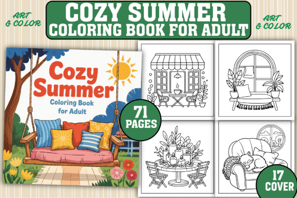 Download 71 Cozy Summer Coloring Pages for Adult - Summer coloring Collection