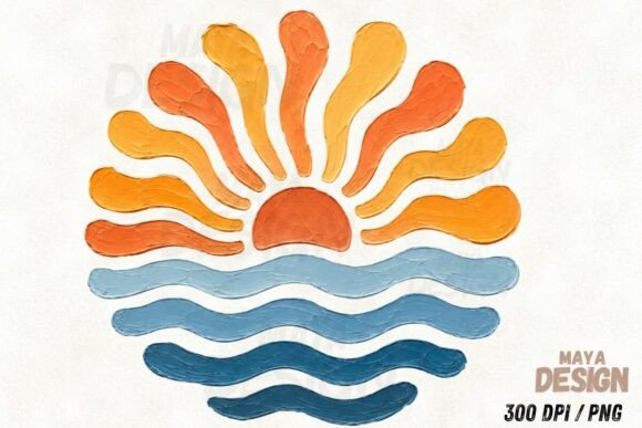 Download Abstract Sunset Waves PNG, Coastal Ocean - Abstract Collection