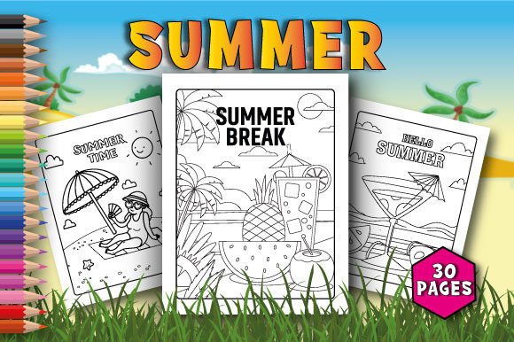 Download Summer Coloring Pages for Kids - Summer coloring Collection