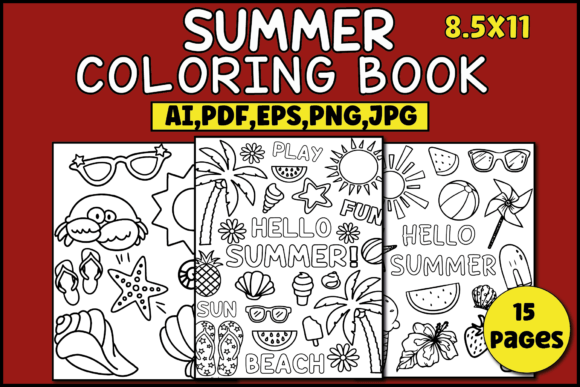 Download Summer Coloring Pages for Kids - Summer coloring Collection