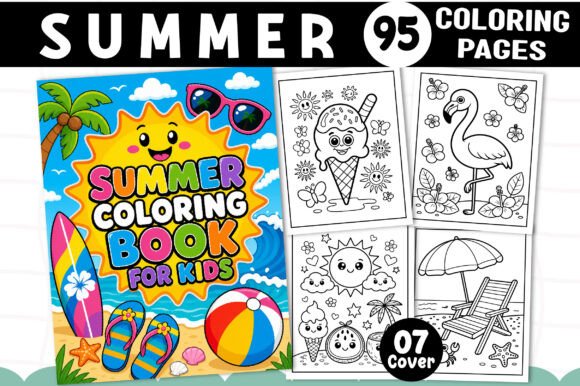 Download SUMMER COLORING BOOK for KIDS - Summer coloring Collection