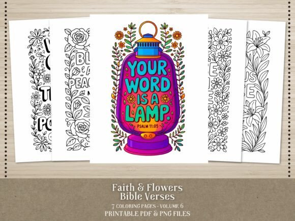 Download Faith &amp; Flowers Scripture Coloring Pages - Flowers Collection