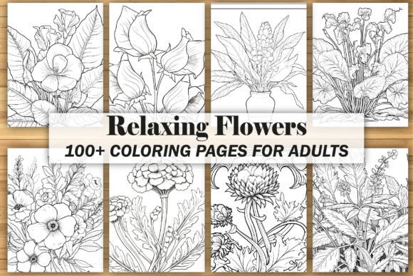 Download Relaxing Flowers Coloring Pages - Flowers Collection