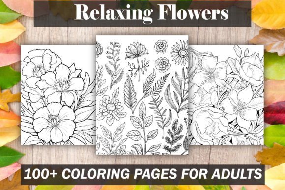 Download Relaxing Flowers Coloring Pages - Flowers Collection