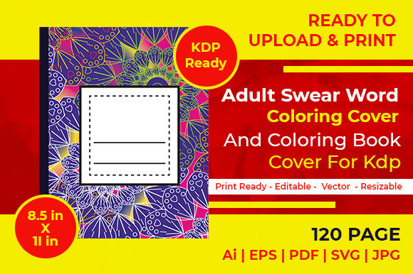 Download Abstract Coloring Book Cover for Kdp - Abstract Collection